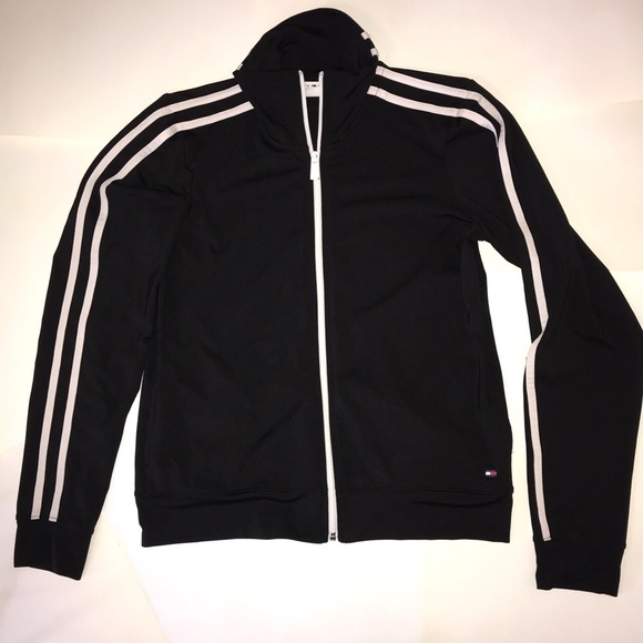Tommy Hilfiger black and white striped jacket!‎ - Picture 1 of 4